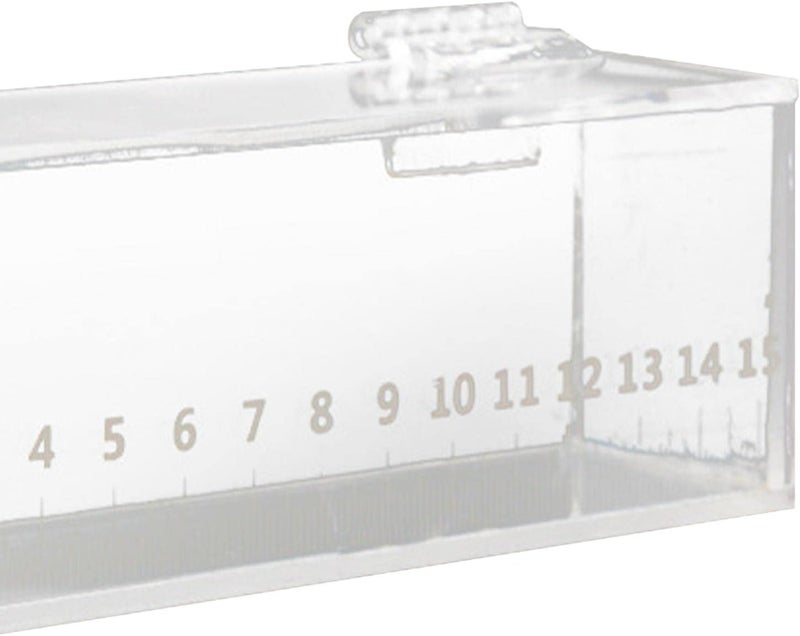 Leefasy Fish Viewing Box,Acrylic Fish Breeding Box,Fishing Photo Tank,Hatching Boxes, Clear Micro Landscape Fish Tank with Scale - Image 2